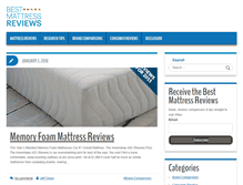 Tablet Screenshot of bestmattress-reviews.org